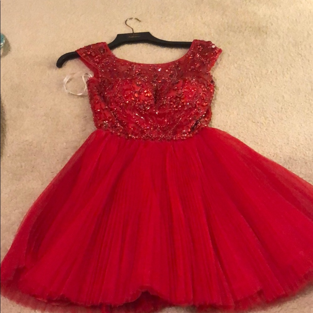 Sherri Hill Red Cocktail Dress